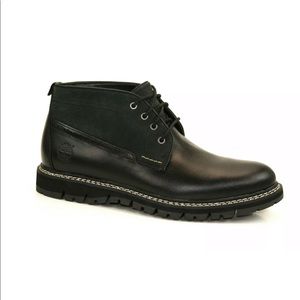 Timberland men’s Britton Hill Chukka boots leather & suede leather combination